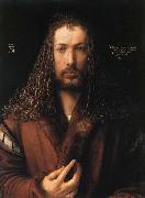 Albrecht Durer Self-Portrait in a Fur-Collared Robe oil painting reproduction